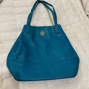 Turquoise Tory Burch handbag